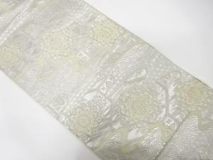 アンティーク　流水に華紋織り出し袋帯（材料）